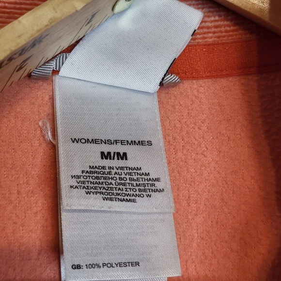 The North Face Glacier 1/4 Zip Fleece Pullover Wmns Medium Tropical Coral #A7YP - Picture 8 of 11